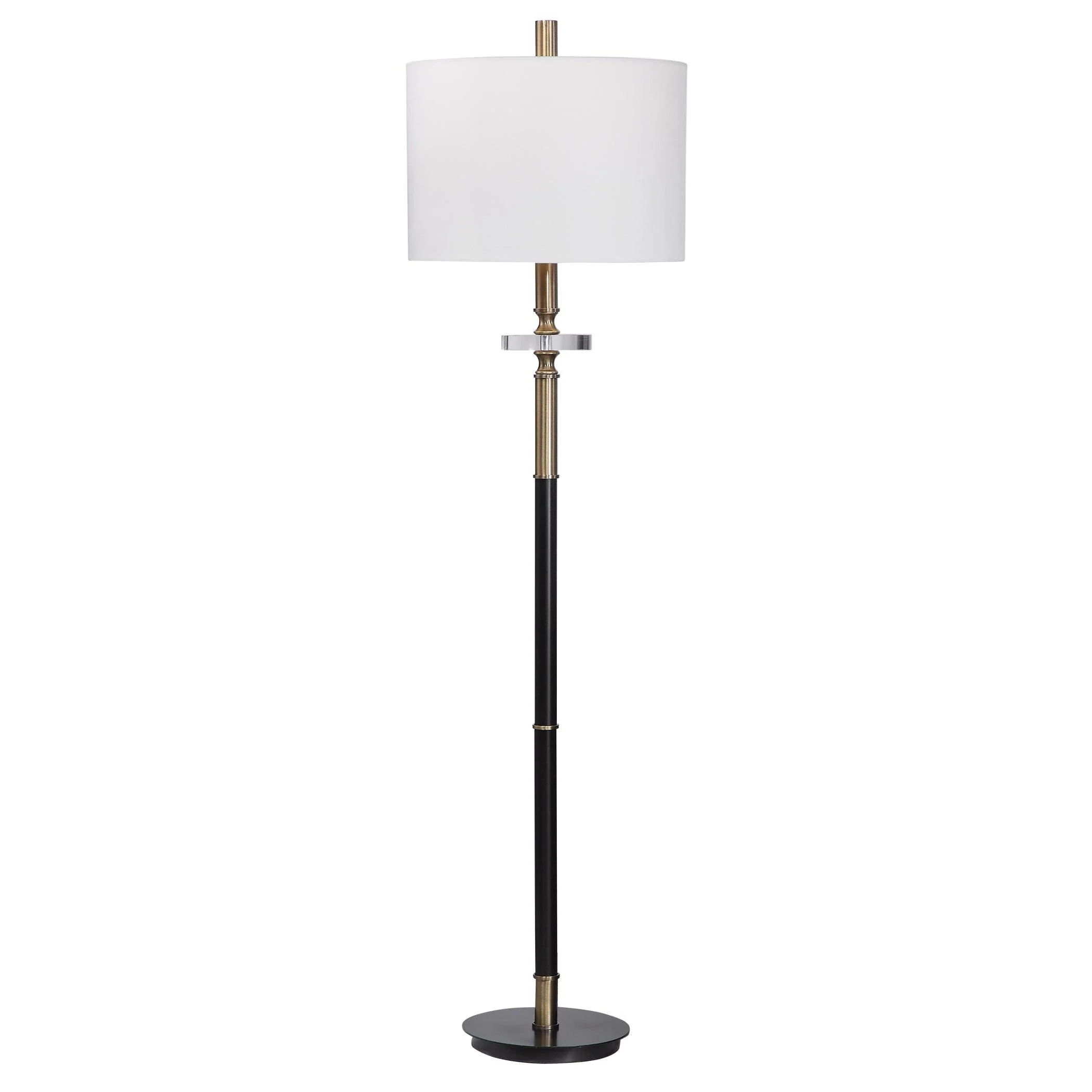 Maud Aged Black Floor Lamp - Frankwebs