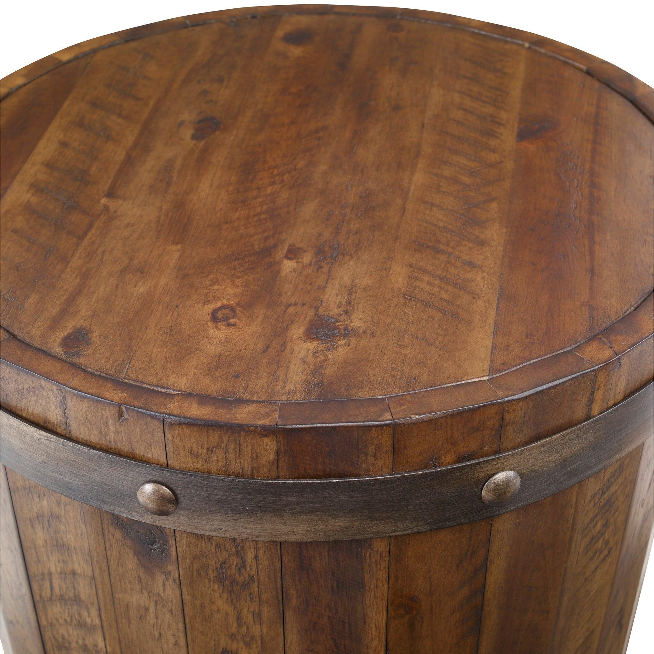Ceylon Wine Barrel Side Table - Frankwebs