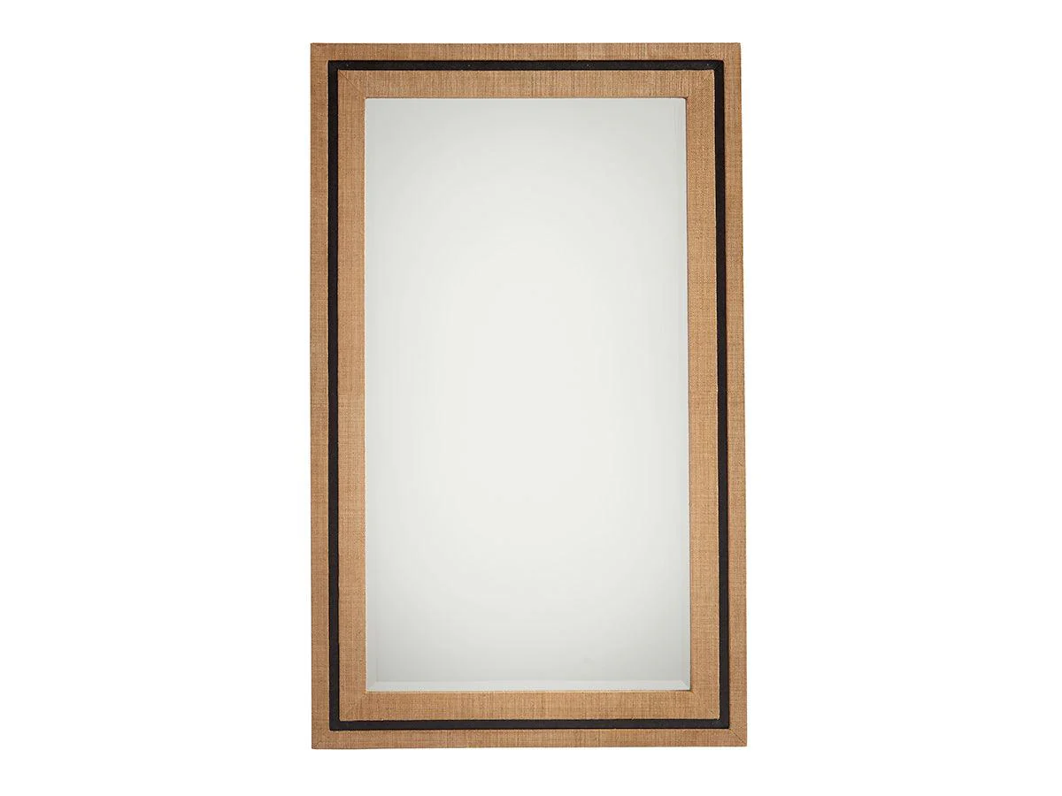 Newport La Costa Rectangular Raffia Mirror - Frankwebs