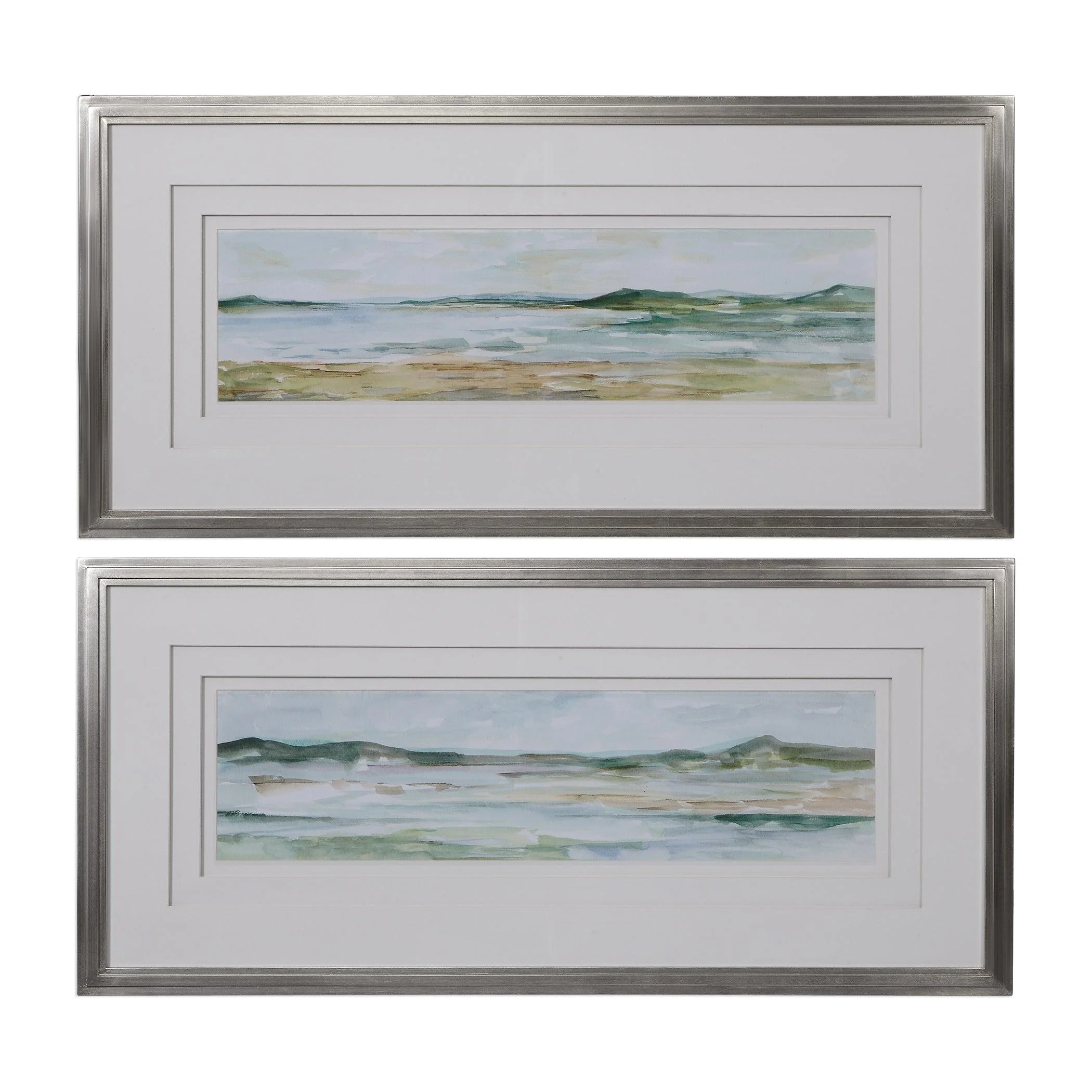PANORAMIC SEASCAPE FRAMED PRINTS SET/2 - Frankwebs