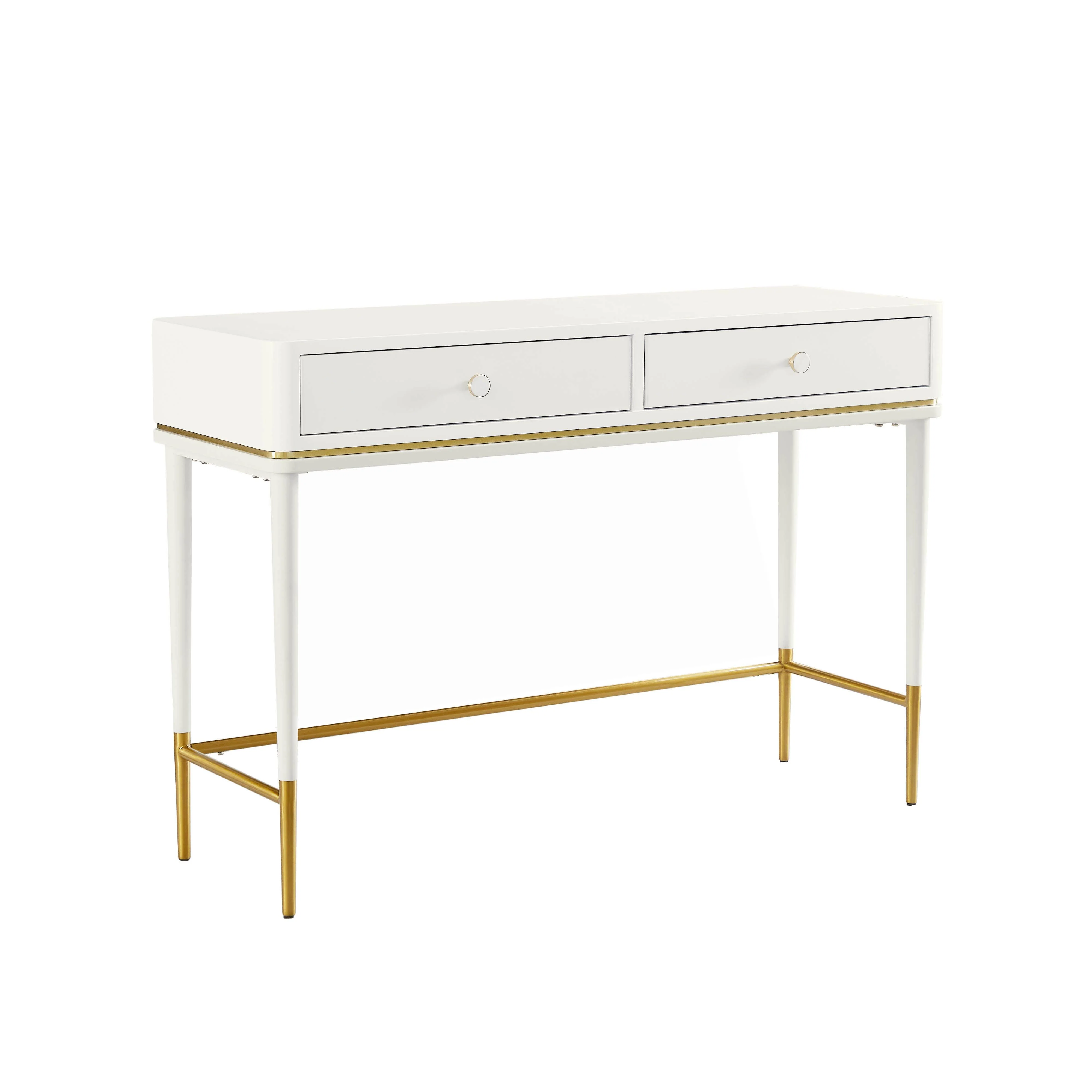 Mariah Two Drawer Off-White Desk - Frankwebs