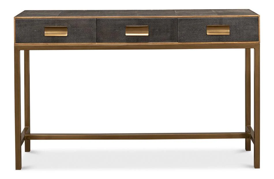 Gideon Shagreen Console Table - Ant.Grey - Frankwebs