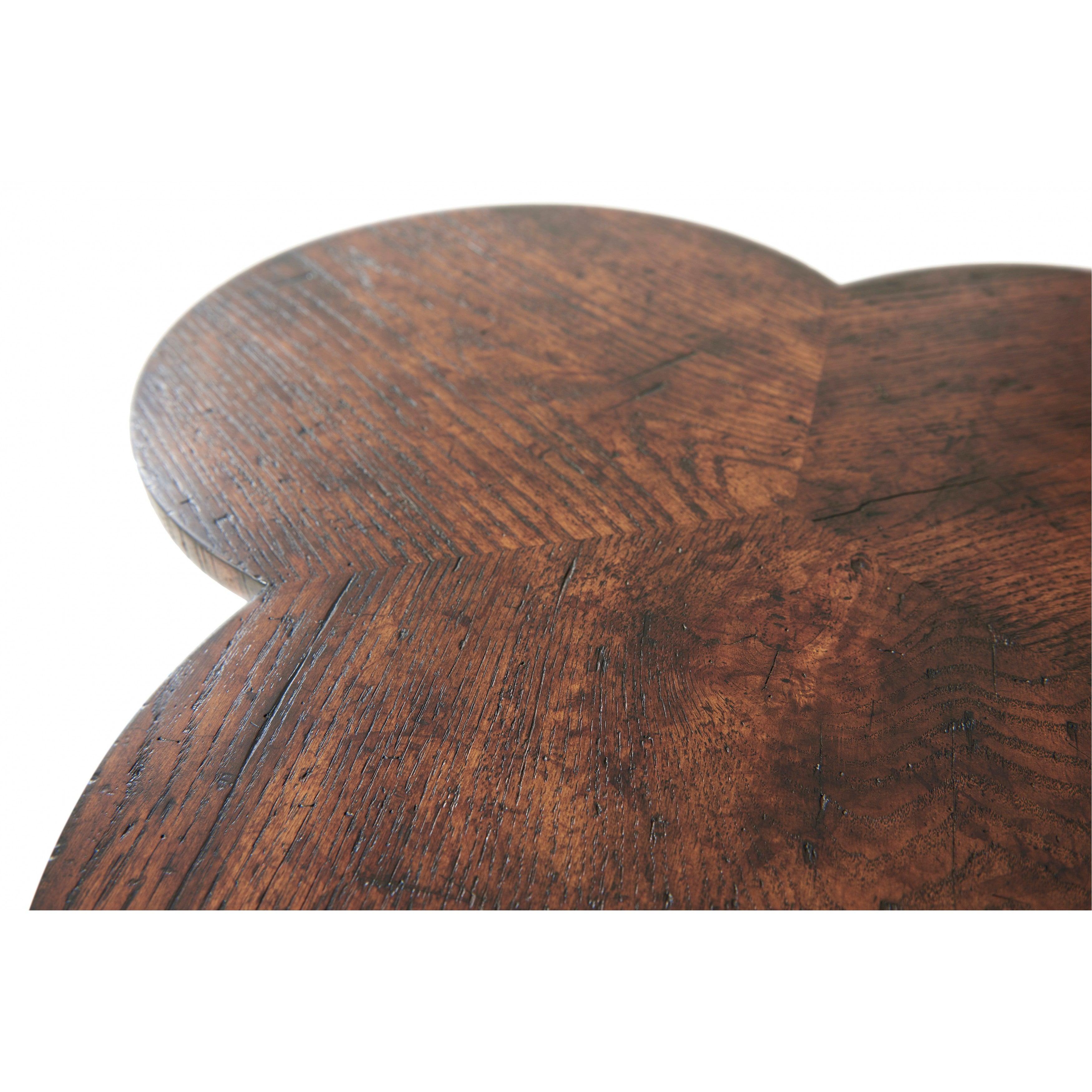 Oak Clover Accent Table - Frankwebs