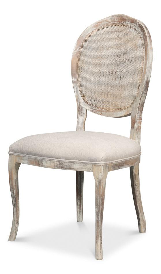 Oval Cane Back S/Chair Grey Oak - Taupe - Set of 2 - Frankwebs