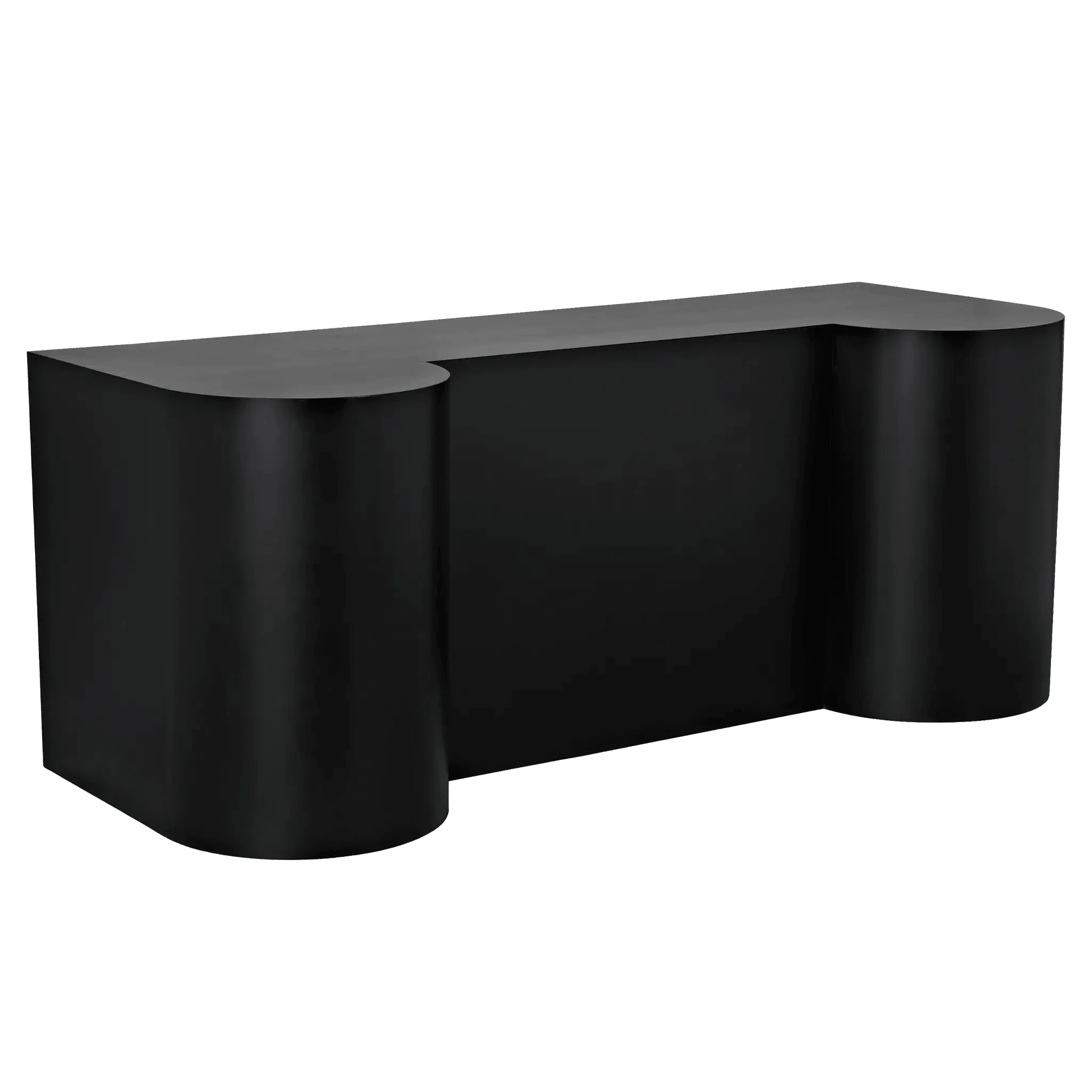 Concierge Desk, Black Steel - Frankwebs