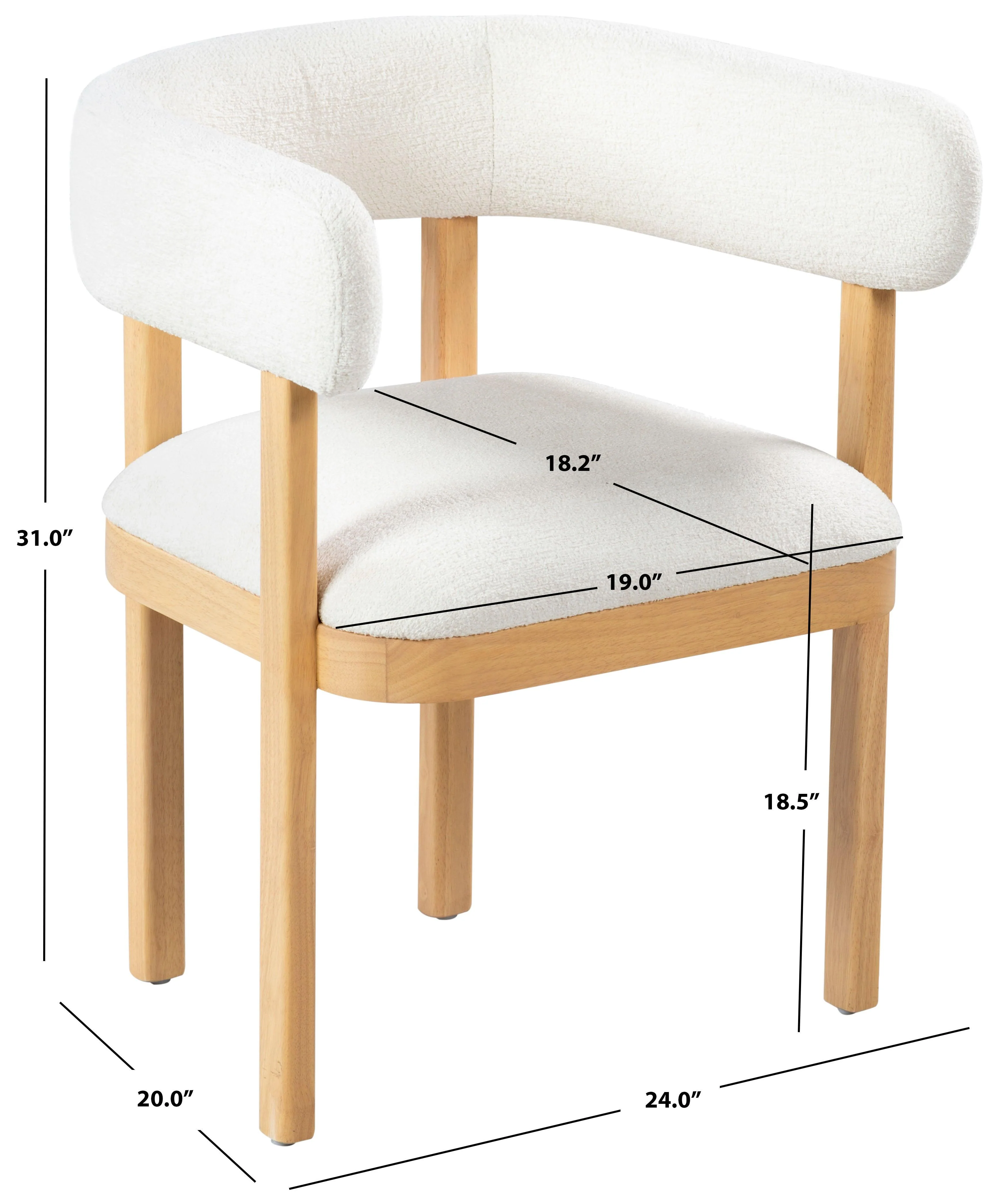 TRYSTAN BOUCLE ARM CHAIR - Frankwebs