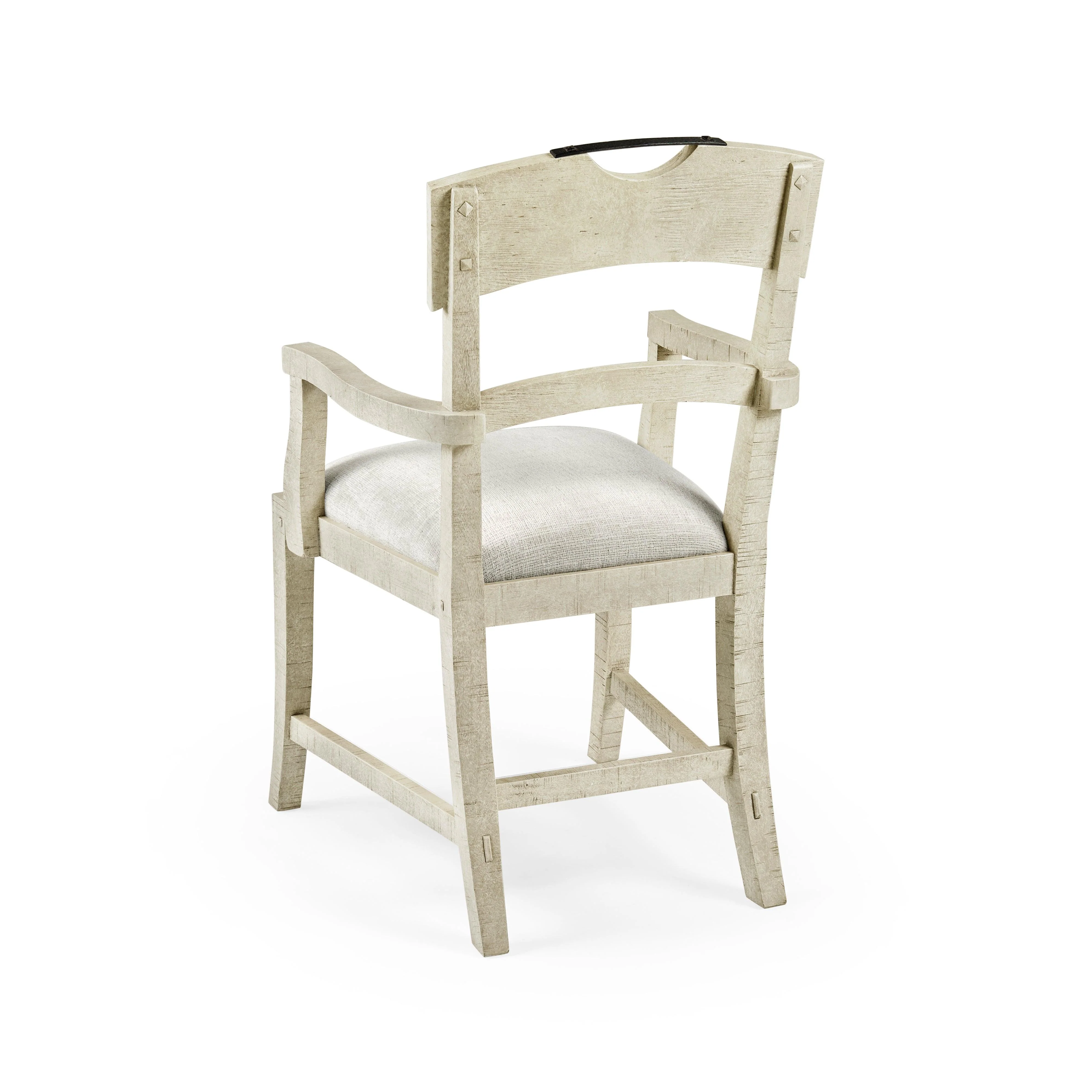 Casual Accents Whitewash Driftwood Planked Armchair - Frankwebs