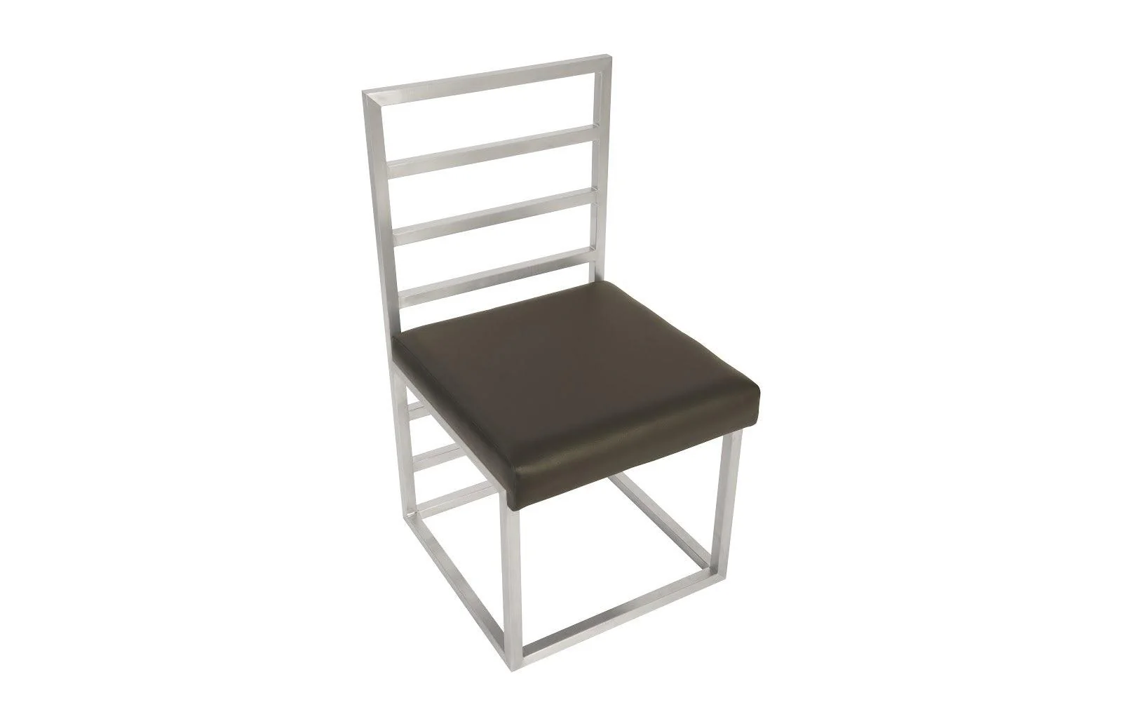 Ladder Dining Chair , Gray/Silver Finish - Frankwebs