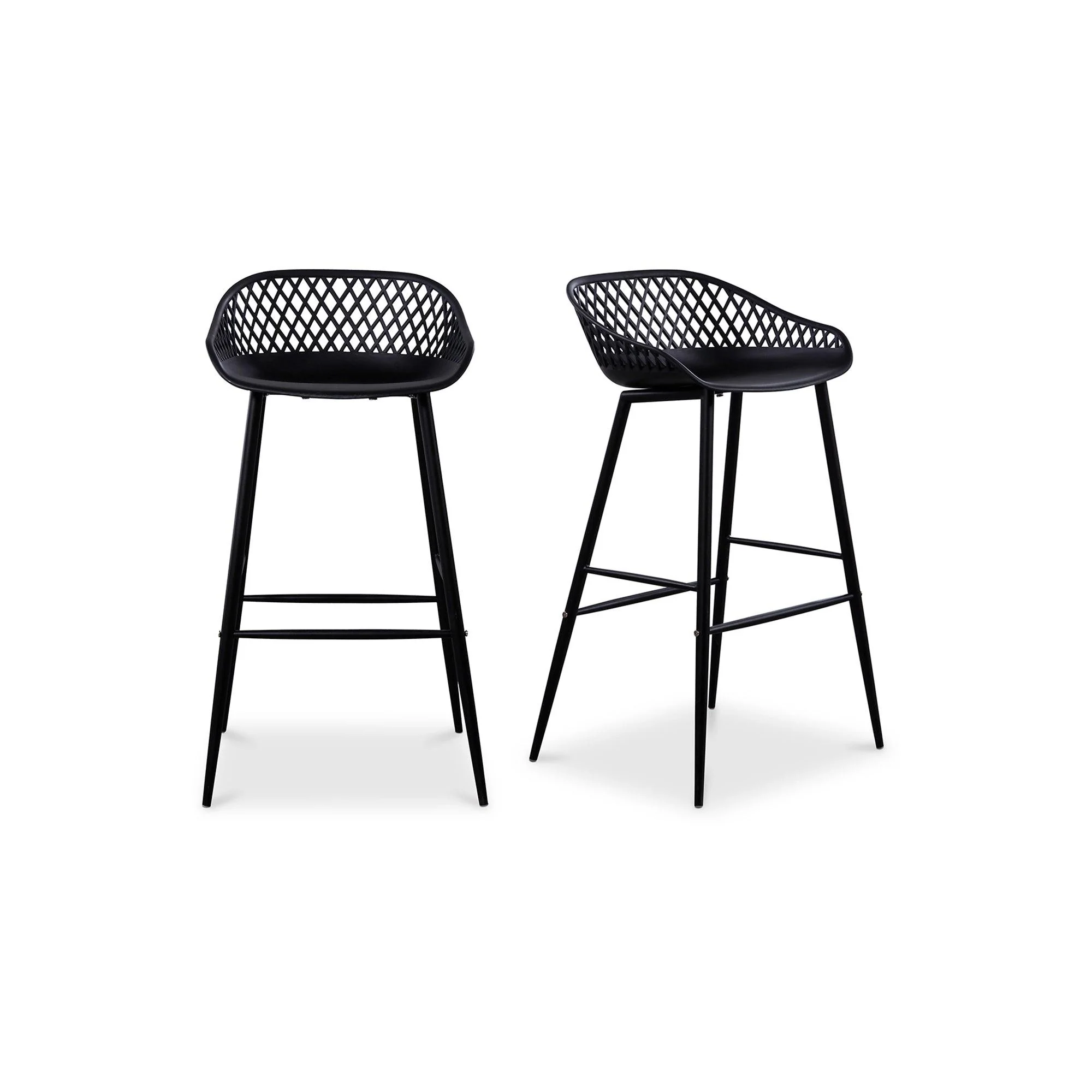 Piazza Outdoor Barstool Black - Set Of Two - Frankwebs