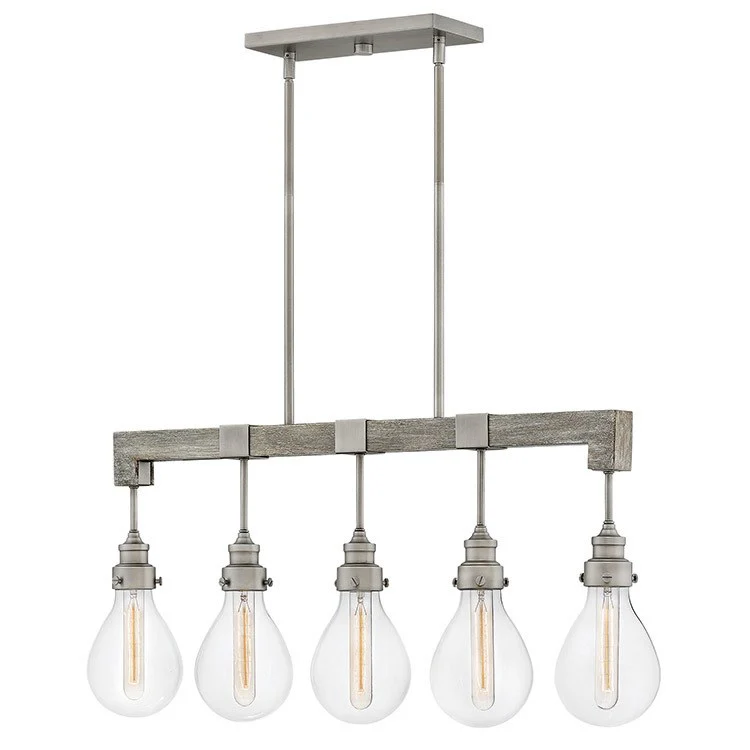 Denton Five-Light Linear Chandelier - Frankwebs