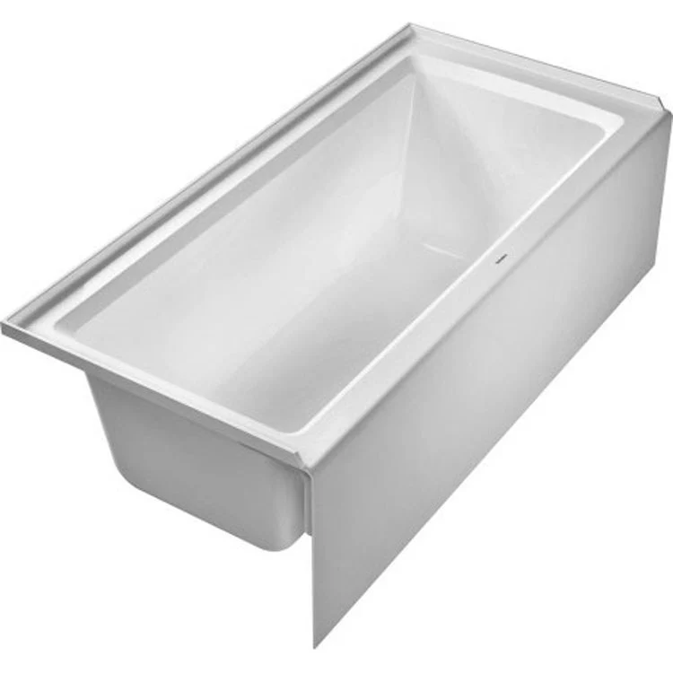 Soaking Tub Architec 66 x 32 Inch Integrated Panel & Flange Left Drain White Acrylic - Frankwebs