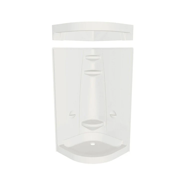 Shower Freestyle Neo-Round with Footrest White 36-1/2 x 36-1/2 x 77-3/4 Inch Acrylic 36-1/2 Inch - Frankwebs