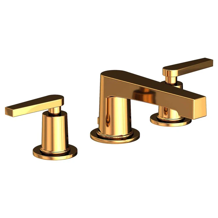 Lavatory Faucet Dorrance Widespread 8 to 20 Inch Spread 2 Lever ADA Polished Gold PVD 1.2 Gallons per Minute Brass Spout Height 2-5/16 Inch - Frankwebs
