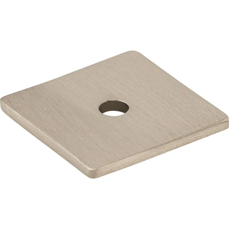 Knob Backplate Sanctuary Square Brushed Satin Nickel 1 Inch 1 Hole Zinc Alloy - Frankwebs