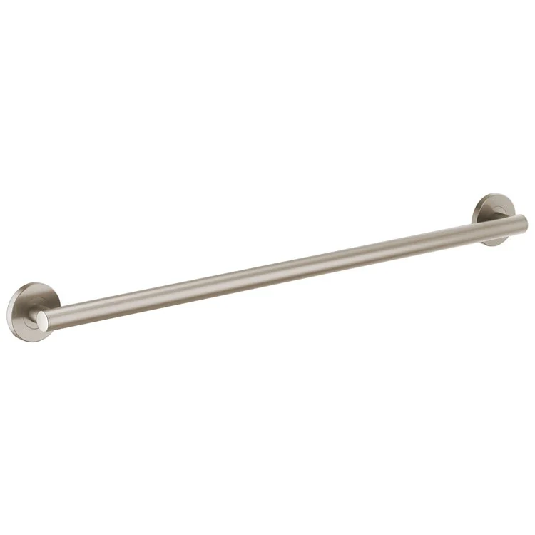 Grab Bar 36 Inch European Round Brilliance Luxe Gold ADA Concealed Mount Metal - Frankwebs