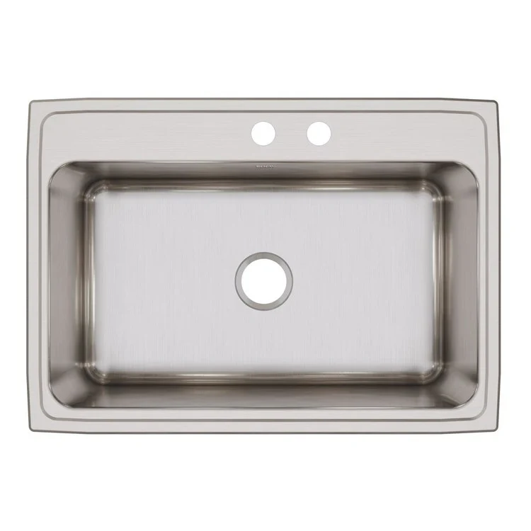 Kitchen Sink Lustertone Classic 31 x 22 Inch Single Bowl MR2 Hole Lustrous Satin Drop-In 11-5/8 Inch - Frankwebs
