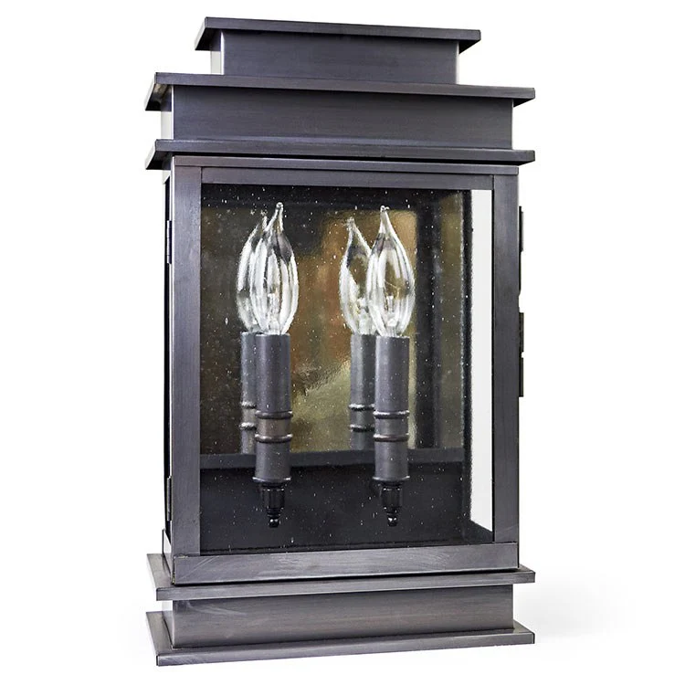Empire Two-Light Outdoor Wall Lantern with Plain Mirror - Frankwebs