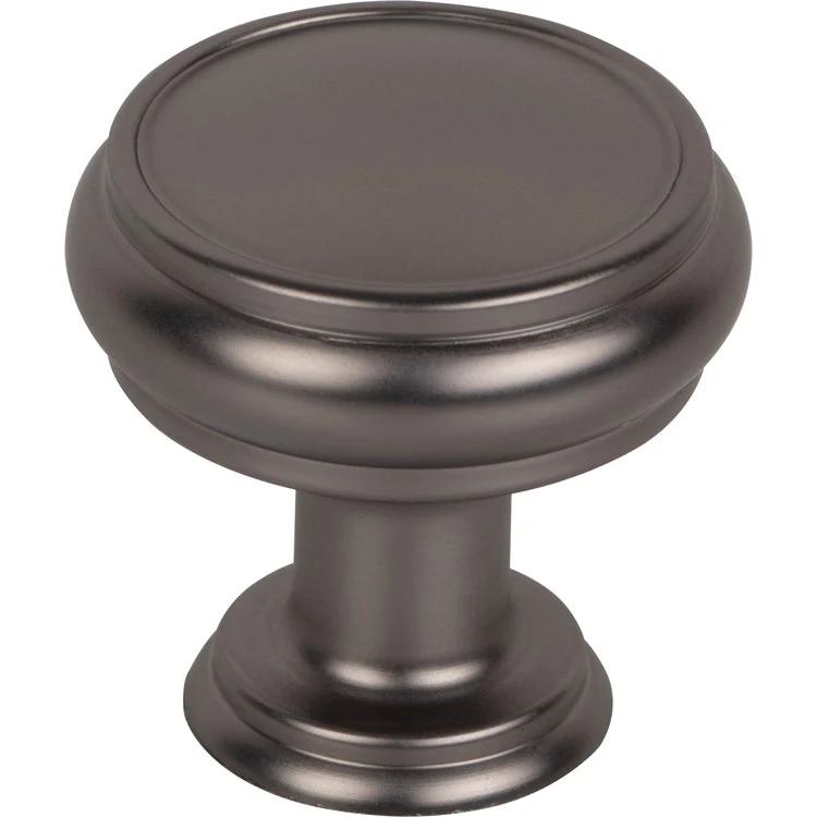 Knob Serene Eden Round for Decorative Hardware Flat Black Zinc Alloy 1-3/16 Inch - Frankwebs