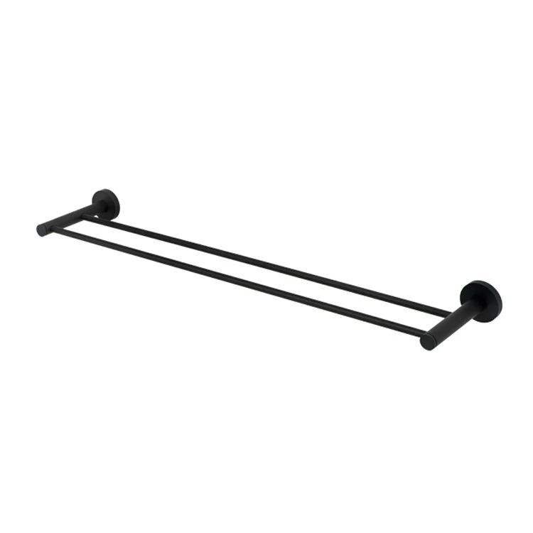 Towel Bar Contemporary I Bath 24 Inch Double Bronze Brass 5-5/16 Inch - Frankwebs