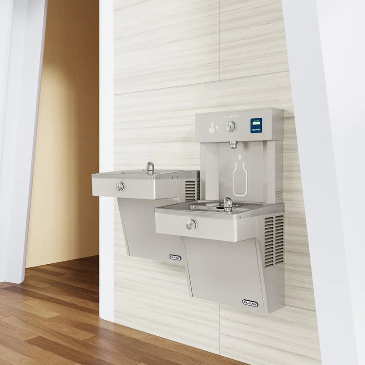 EZH2O Vandal-Resistant Bottle Filling Station with Bi-Level Refrigerated Cooler - Frankwebs