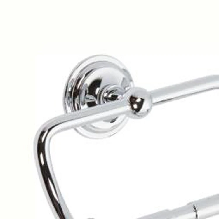 Toilet Paper Holder London Terrace 1 Post Hanging Spring Loaded Polished Chrome Brass 6-1/2 Inch 3-9/16 Inch Wall Mount - Frankwebs