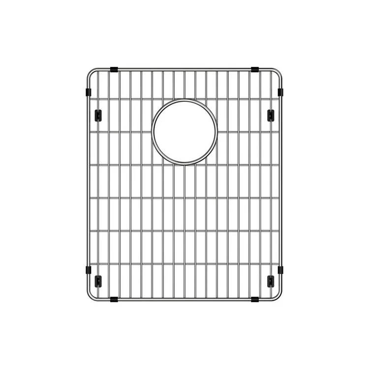 Sink Grid Crosstown Bottom Grid 13 x 15.5 Inch Polished Stainless Steel - Frankwebs