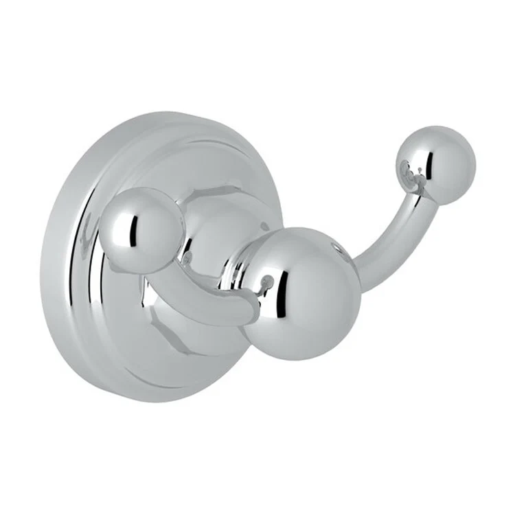 Robe Hook Edwardian Double Polished Nickel 2 Inch 1-3/8 Inch Wall Mount Brass - Frankwebs