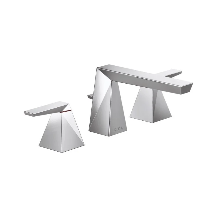 Lavatory Faucet Trillian Widespread 4-16 Inch Spread 2 Lever ADA WaterSense Chrome 1.2 Gallons per Minute - Frankwebs