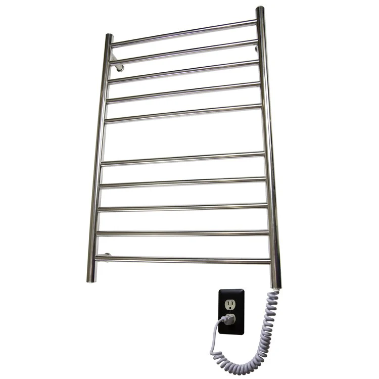 Towel Warmer Pearl Gem 10 Bar 24 Inch Bright Chrome Metal - Frankwebs