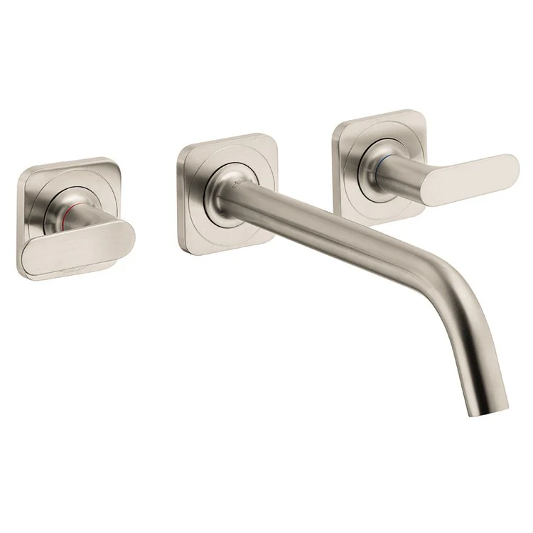 AXOR Citterio M Two Handle Widespread Wall Mount Bathroom Faucet without Pop-Up Drain - Frankwebs