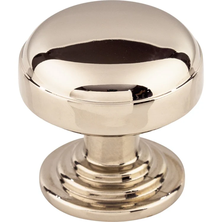 Knob Ellis Round Polished Chrome Zinc Alloy 1-1/4 Inch - Frankwebs