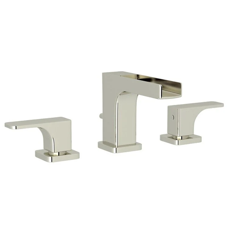 Lavatory Faucet Quartile Deck Mount 2 Metal Lever Polished Nickel 1.2 Gallons per Minute - Frankwebs