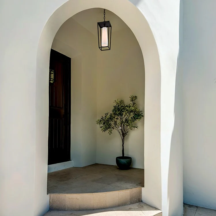 Mission Beach Single-Light Outdoor Hanging Lantern - Frankwebs