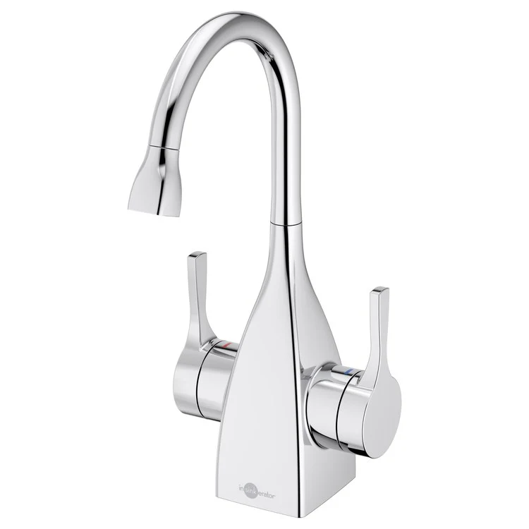 Water Dispenser Showroom Transitional 1020 Instant 2 Lever ADA Gooseneck Swivel 360 DEG Chrome - Frankwebs