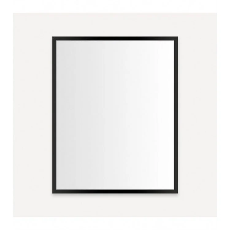 Medicine Cabinet Profiles 24W x 30H x 4D Inch 1 Doors Mirror Matte Black Flat Top Right Hand Side Electric - Frankwebs