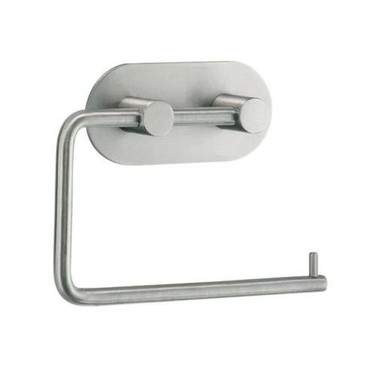 Toilet Paper Holder Euro Round Brushed Stainless Steel 1 x 5-1/2 x 4-1/2 Inch 1 Inch Wall Mount - Frankwebs