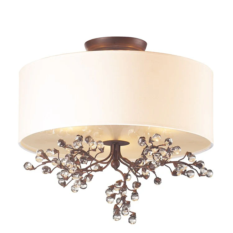 Winterberry Three-Light Semi-Flush Mount Ceiling Fixture - Frankwebs