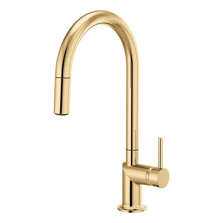 Kitchen Faucet Odin 1 Less Handle ADA Brilliance Luxe Steel Pull Down with Arc 1.8 Gallons per Minute - Frankwebs