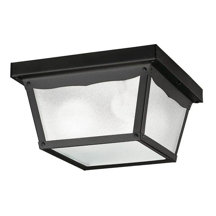 Two-Light Outdoor Flush Mount Ceiling Fixture - Frankwebs