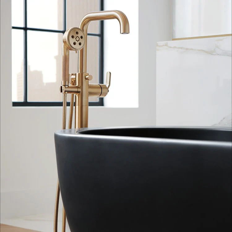 Litze Single Handle Freestanding Tub Filler without Handle - Frankwebs