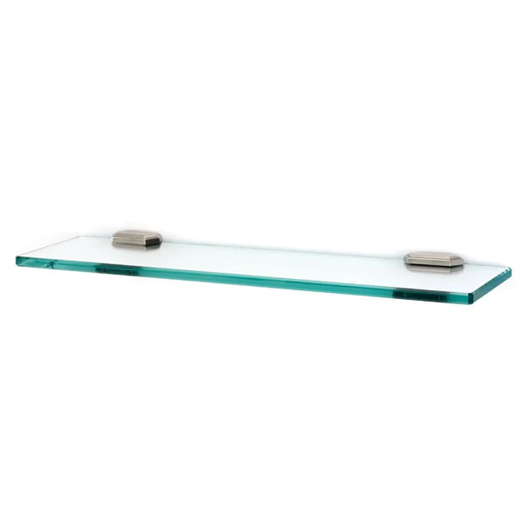 Shelf Nicole Bath with Brackets Polished Nickel 18 Inch Brass/Glass - Frankwebs