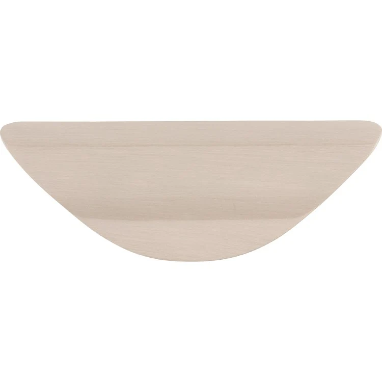 Pull Nouveau Cup for Decorative Hardware Brushed Satin Nickel Zinc Alloy 1-1/4 Inch 3-3/8 Inch Length - Frankwebs