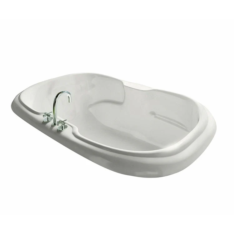 Tub Calla 66 x 42 Inch Drop-In Aerofeel Center White Acrylic - Frankwebs