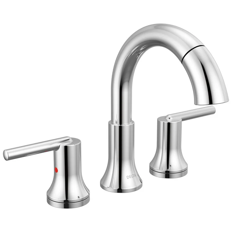 Lavatory Faucet Trinsic Widespread 4-16 Inch Spread 2 Lever ADA WaterSense Chrome Pull Down 1.2 Gallons per Minute - Frankwebs