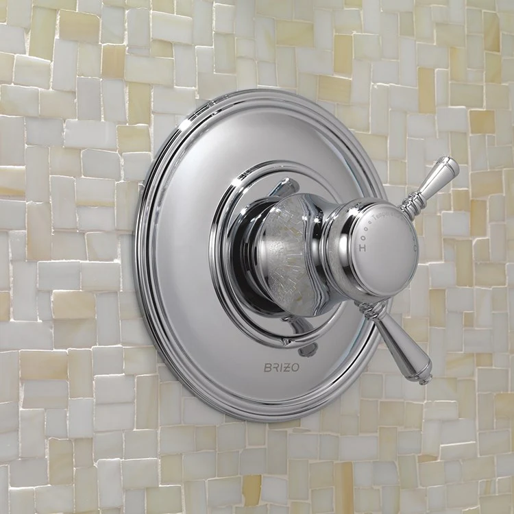 Traditional Sensori Thermostatic Temperature Control Trim with Lever Handle - Frankwebs