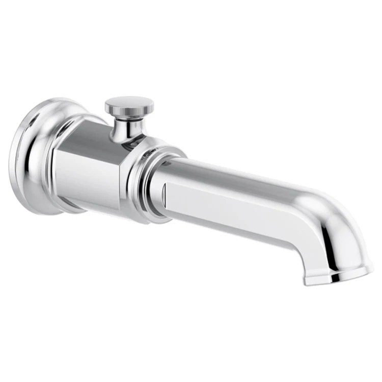 Tub Spout Invari Pull Up Diverter Polished Chrome 18 Gallons per Minute Brass Wall Mount 9-3/4 Inch - Frankwebs