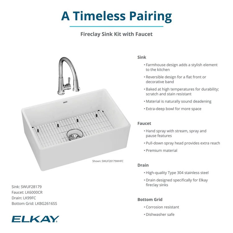 Kitchen Sink Fireclay 30 x 20 Inch Single Bowl Apron Front ADA Matte Gray Farmhouse Rectangle Drain Location Center Depth 10 Inch - Frankwebs