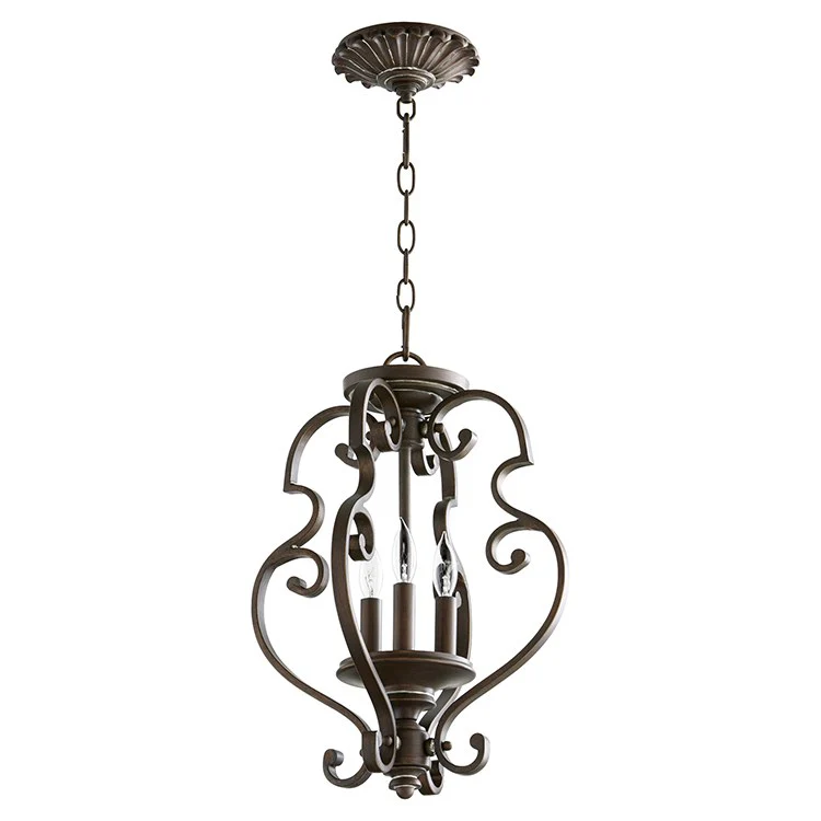 San Miguel Three-Light Convertible Semi-Flush Mount Ceiling/Fixture/Pendant - Frankwebs