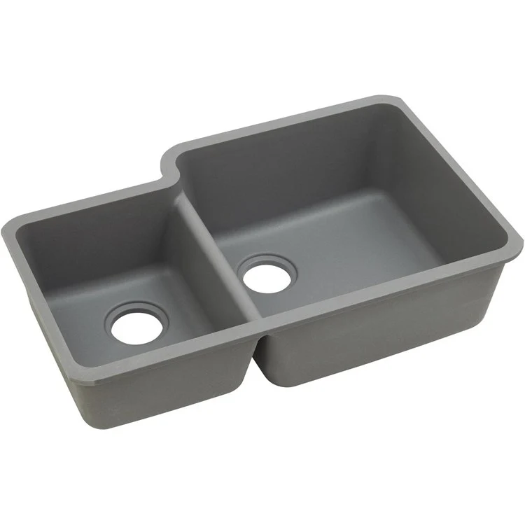 Kitchen Sink Quartz Classic 33 x 20.5 Inch Double Bowl Offset Mocha Undermount 9 Inch - Frankwebs