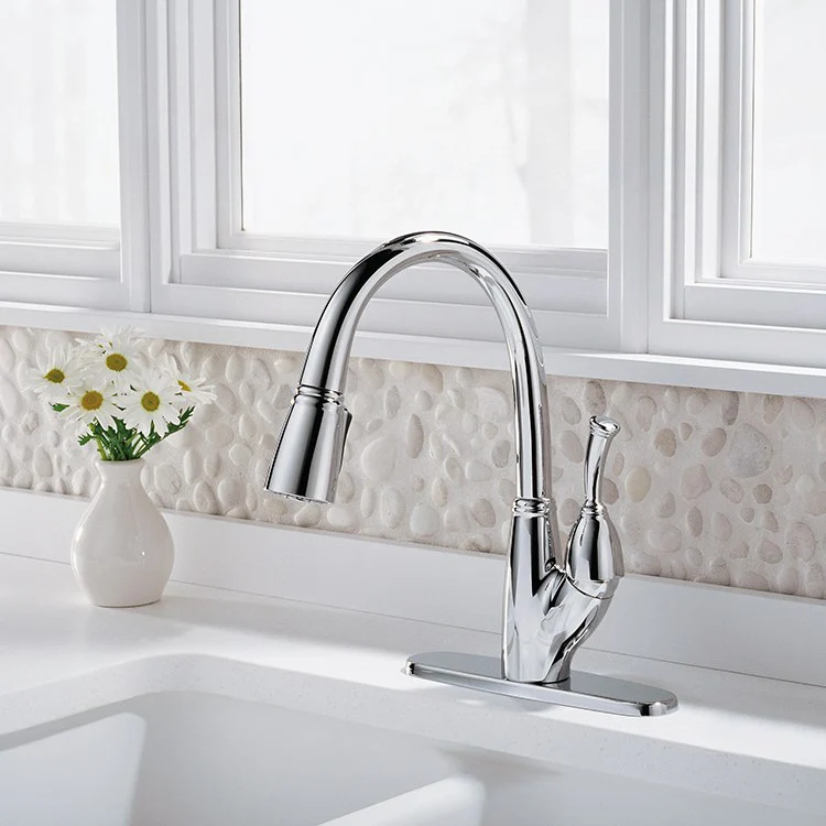 Allora Single Handle Pull Down Kitchen Faucet - Frankwebs